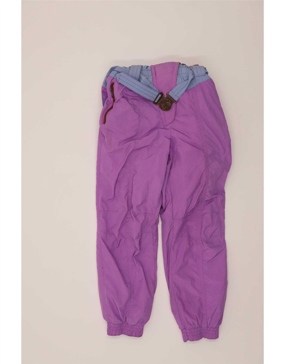 Salopetă de schi pentru femei Ninety Eight UK 14 Medium Purple Colorblock Retro