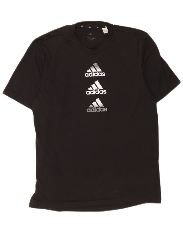 Tricou cu grafică Adidas Aeroready pentru bărbați Top mic poliester negru