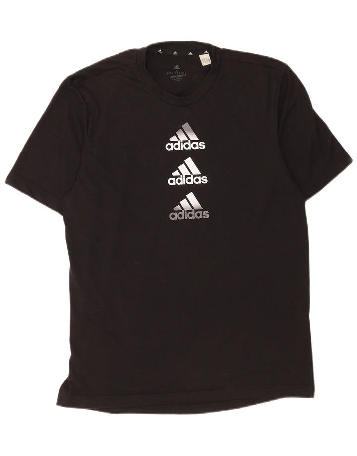 Tricou cu grafică Adidas Aeroready pentru bărbați Top mic poliester negru