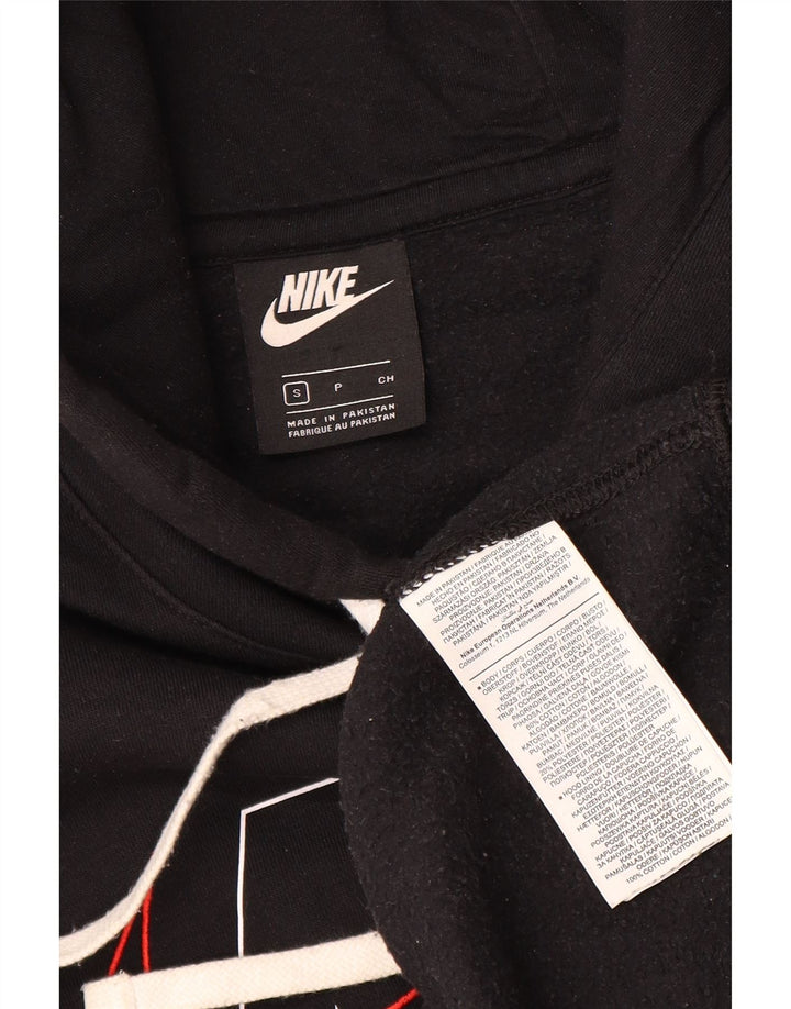 Pulover Nike Grafic pentru bărbați, bumbac mic, negru