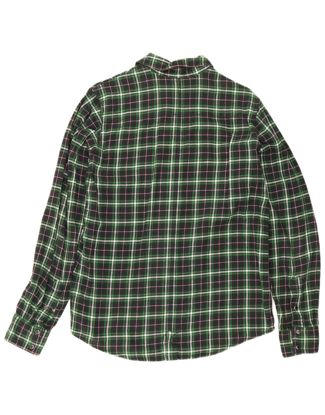 Cămașă de flanel pentru bărbați Dickies, bumbac cu carouri verzi mari
