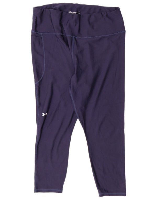 Leggings Capri de compresie Under Armour pentru femei UK 20 2XL Bleumarin Sport
