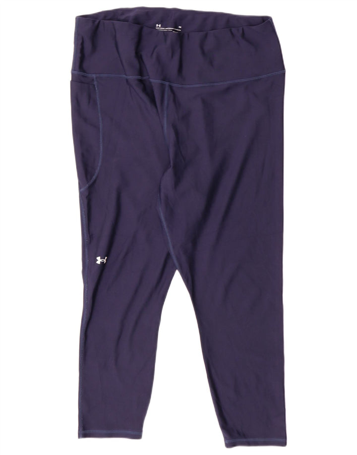 Leggings Capri de compresie Under Armour pentru femei UK 20 2XL Bleumarin Sport