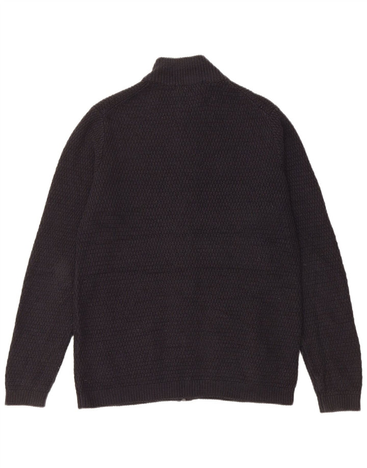 Pulover cardigan pentru bărbați Marks & Spencer, acrilic, albastru marin mic