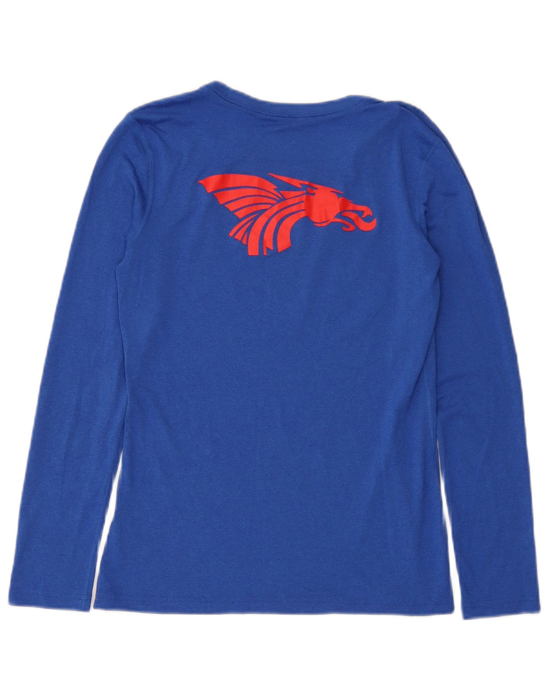 Nike Hutchinson Graphic Top cu mânecă lungă pentru femei UK 10 Small Blue Poliester