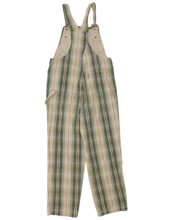 S.Oliver Pantaloni Salopete Femei Medium W32 L29 Verde Check Bumbac