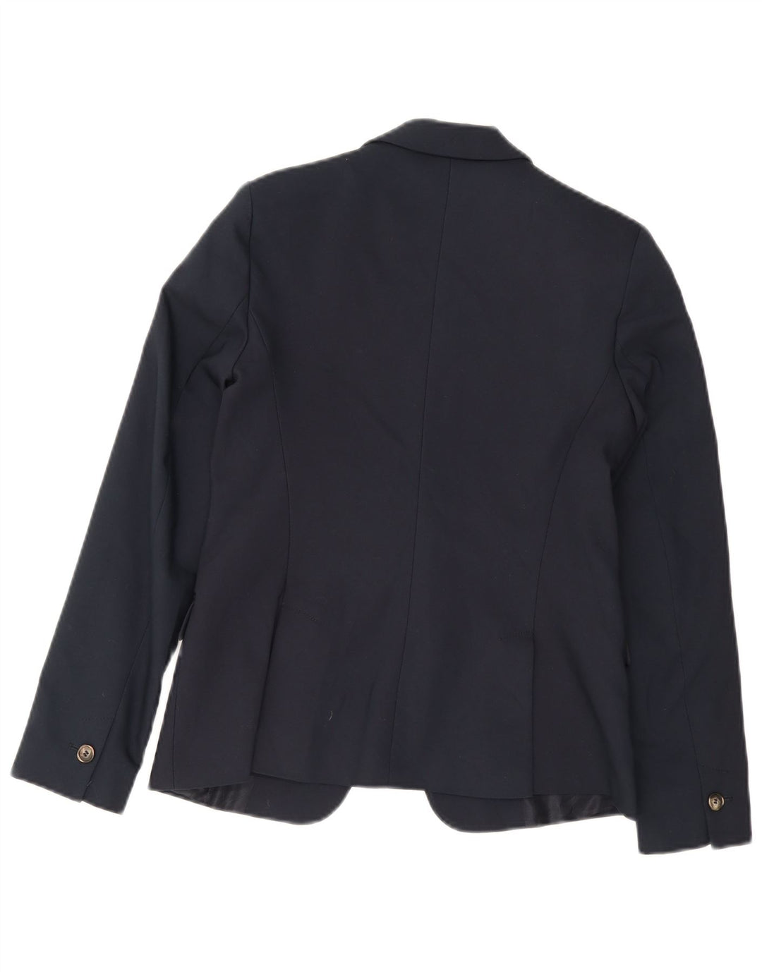 Blazer pentru femei Zara cu 1 nasture UK 12 Medium Bluemarin Bumbac