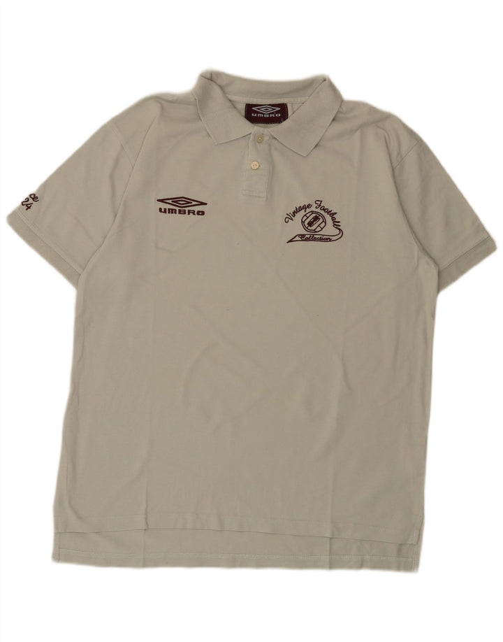 Tricou polo Umbro pentru bărbați, mare, gri, bumbac