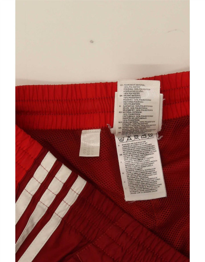 Pantaloni de trening pentru bărbați Adidas Pantaloni de jogging Poliester roșu mediu