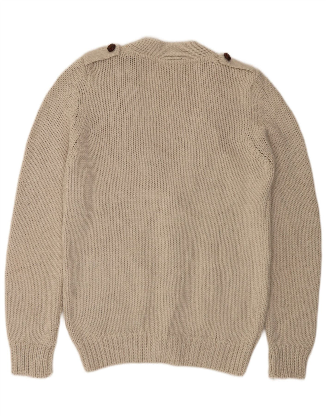 Pulover cardigan pentru bărbați Zara, mare, bej, acrilic
