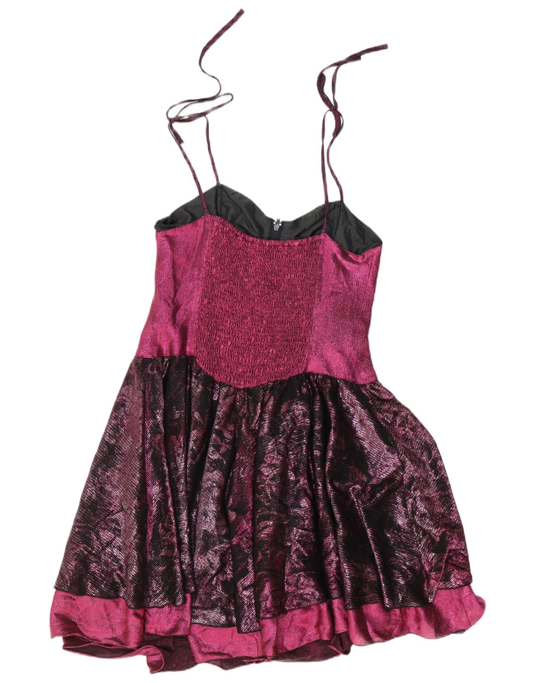 Rochie de soare vintage pentru femei UK 12 Medium Pink Colorblock