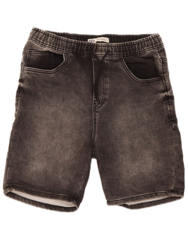 Pantaloni scurți din denim pentru bărbați Zara Medium W31 Bumbac negru