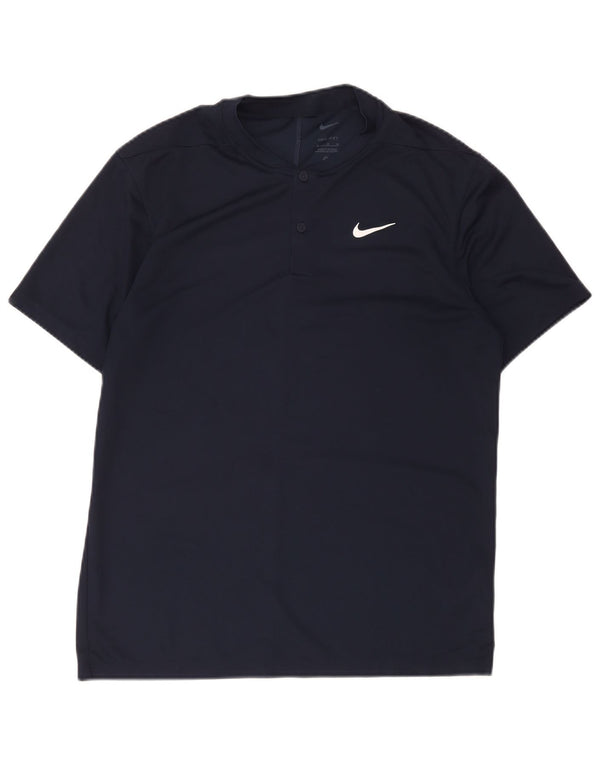Tricou pentru bărbați Nike Dri Fit Top Mediu Bleumarin Poliester