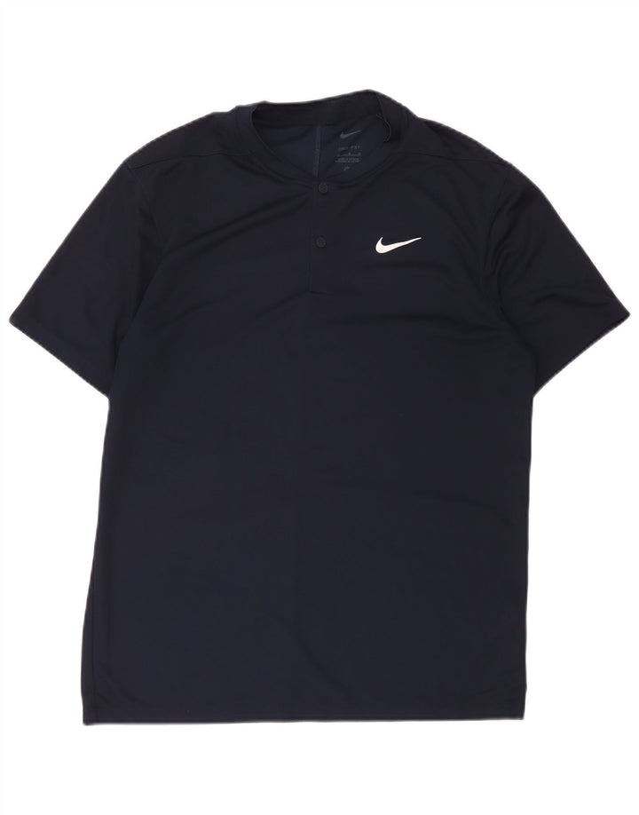 Tricou pentru bărbați Nike Dri Fit Top Mediu Bleumarin Poliester
