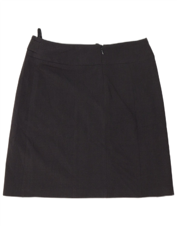 Fustă A-Line pentru femei Marks & Spencer UK 12 Medium W32 Poliester gri
