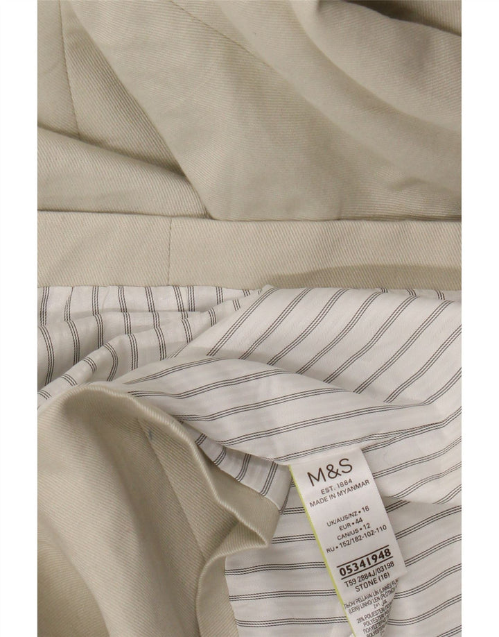 Jachetă pentru femei Marks & Spencer cu două pieptări, UK 16, mare, bej