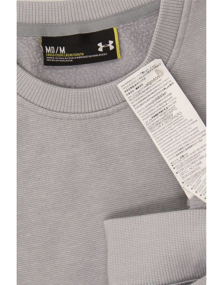 Pulover pentru bărbați Under Armour, bumbac, gri mediu
