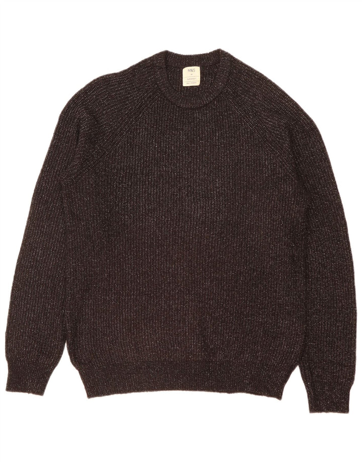 Pulover Marks & Spencer pentru bărbați, cu gât crew, pete mediu negru