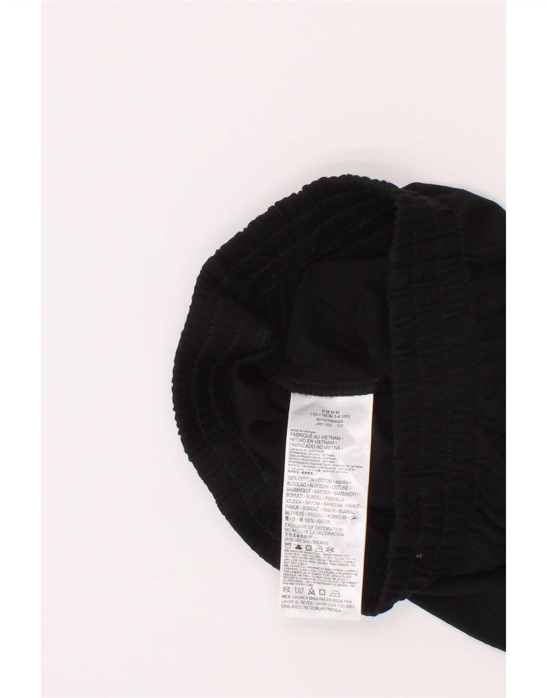 Pantaloni scurți sport Nike pentru băieți 5-6 ani, bumbac mediu negru