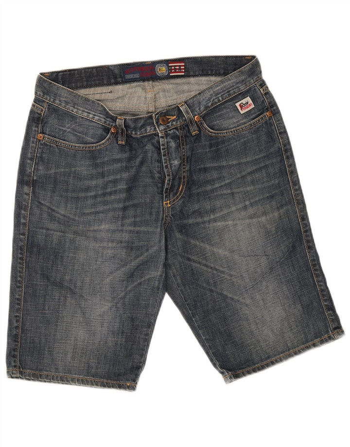 Pantaloni scurți de blugi Roy Rogers pentru femei IT 44 Medium W30 Bumbac albastru