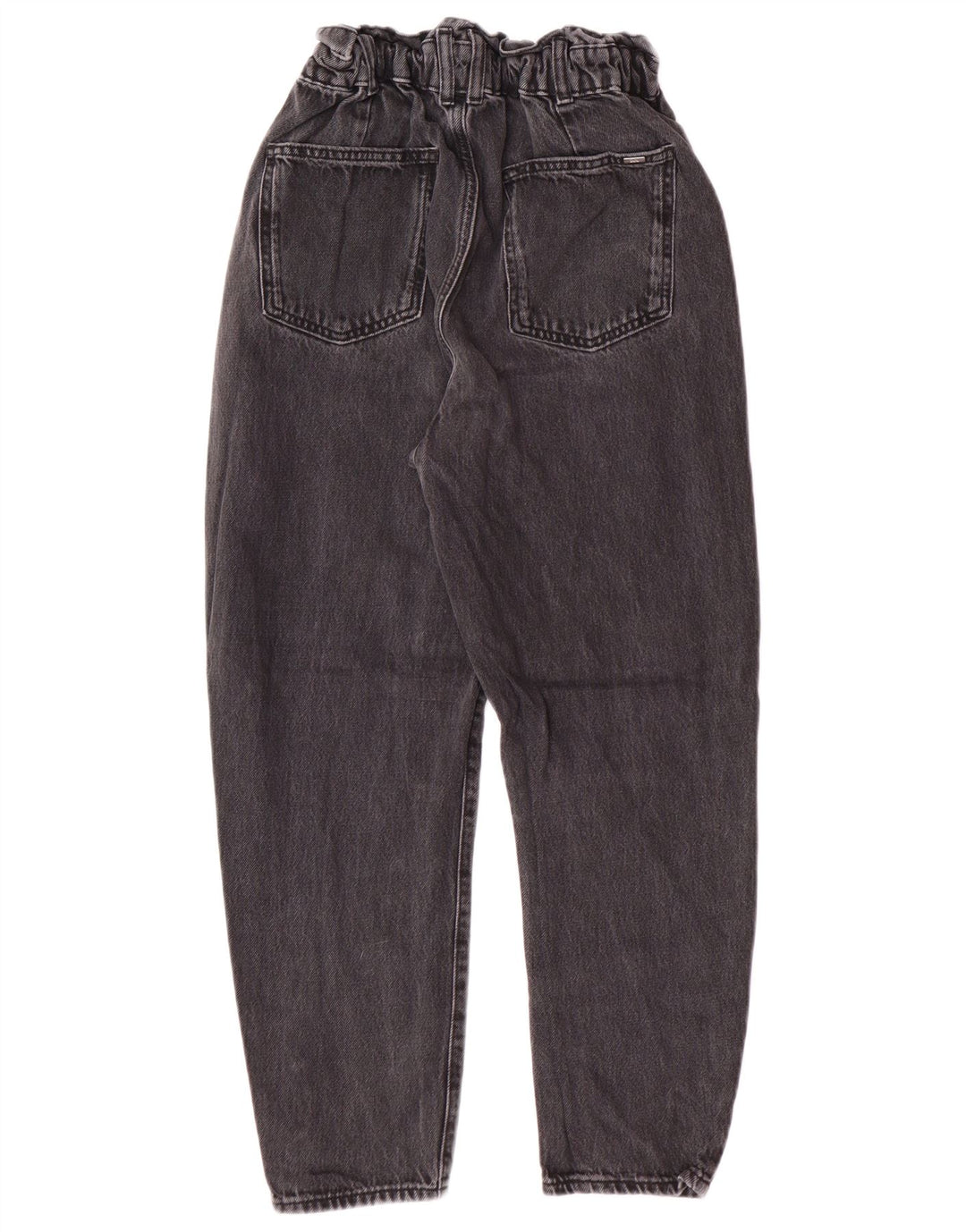 Blugi conici pentru femei cu talie înaltă Zara EU 34 2XS L24 L25 Gri Bumbac Modern