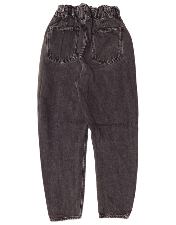 Blugi conici pentru femei cu talie înaltă Zara EU 34 2XS L24 L25 Gri Bumbac Modern