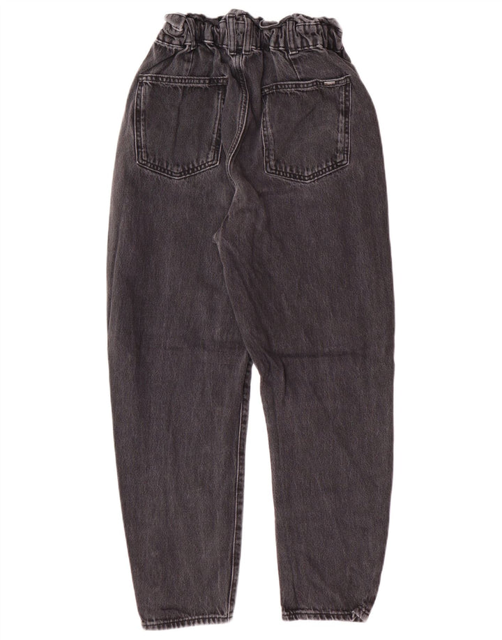 Blugi conici pentru femei cu talie înaltă Zara EU 34 2XS L24 L25 Gri Bumbac Modern