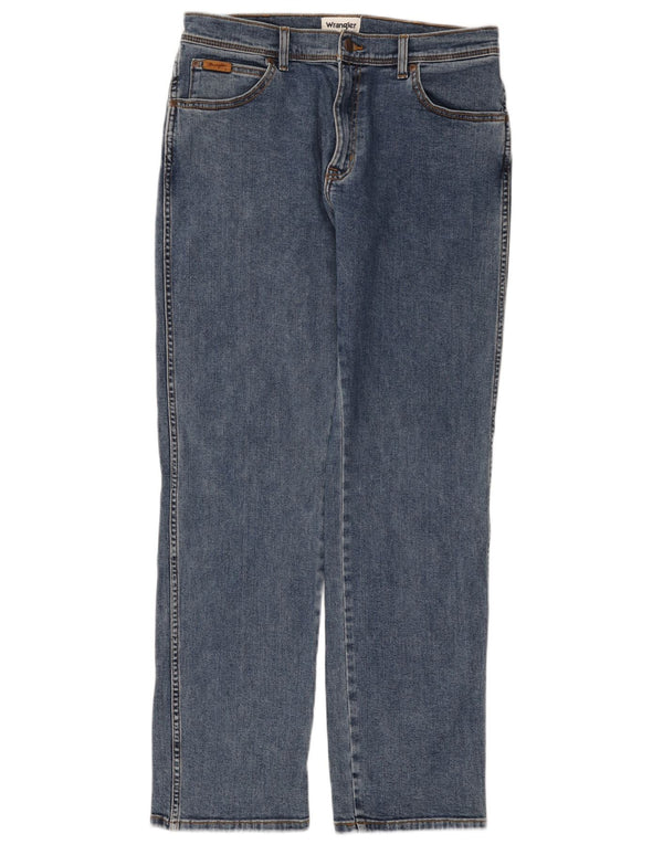 Blugi drepte pentru bărbați Wrangler Texas W34 L32 Bumbac albastru