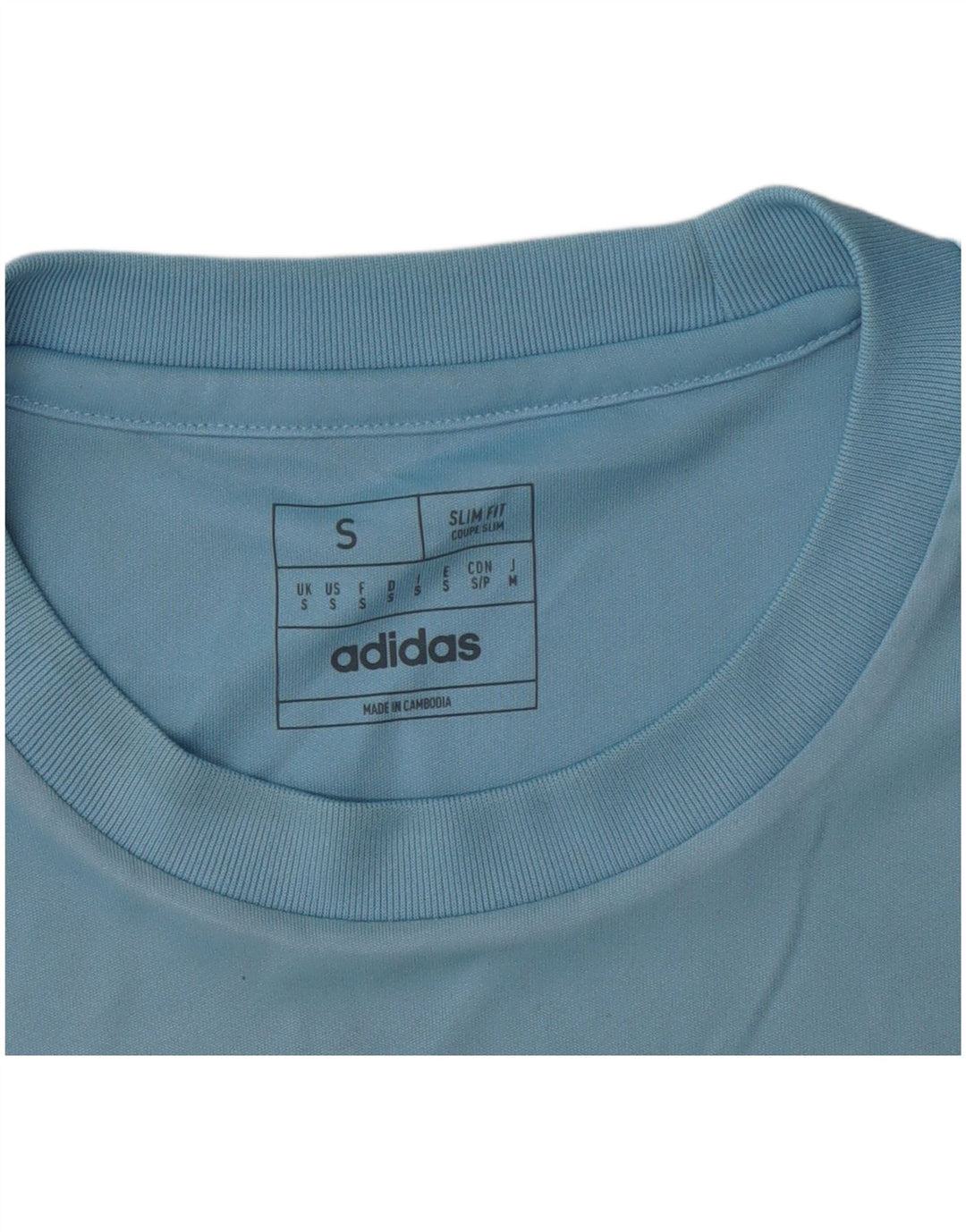 Tricou subțire Adidas Dri Fit pentru bărbați Top mic albastru