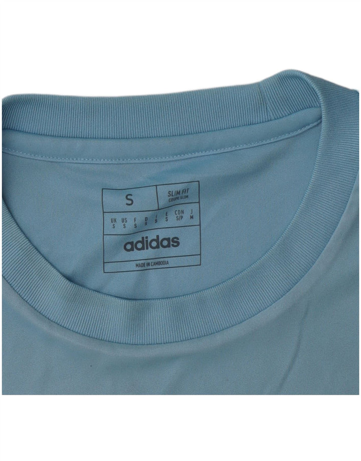 Tricou subțire Adidas Dri Fit pentru bărbați Top mic albastru