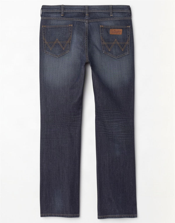 Blugi drepti elastici Wrangler pentru bărbați Arizona W34 L34 bumbac bleumarin