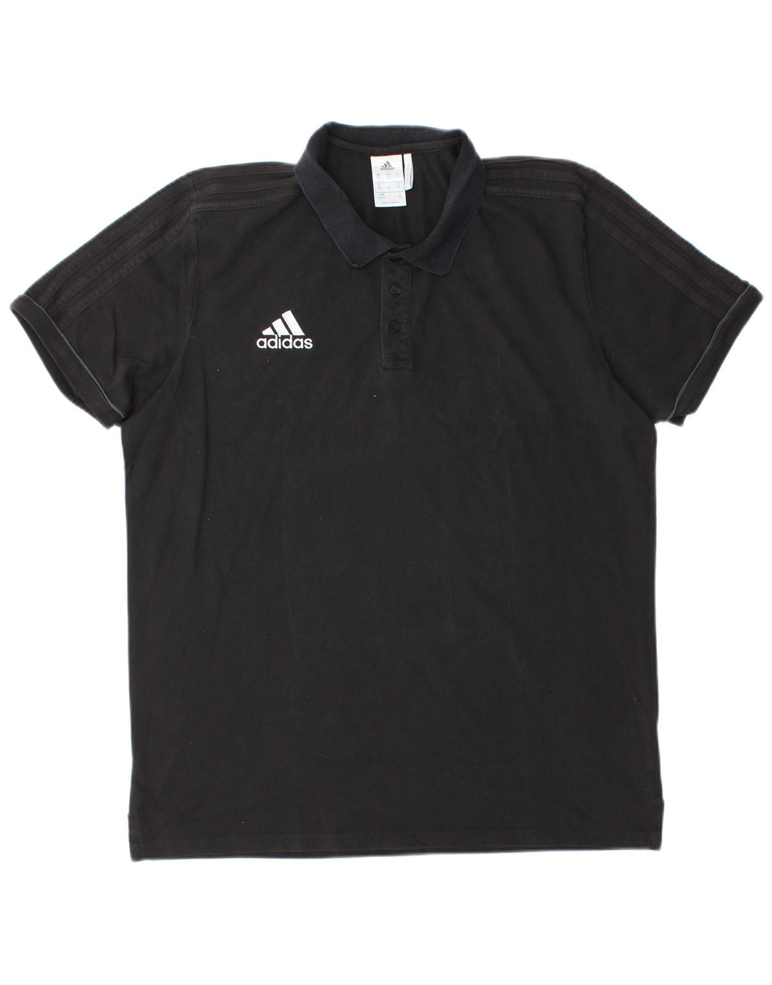 Tricou polo ADIDAS Climalite XL bumbac negru