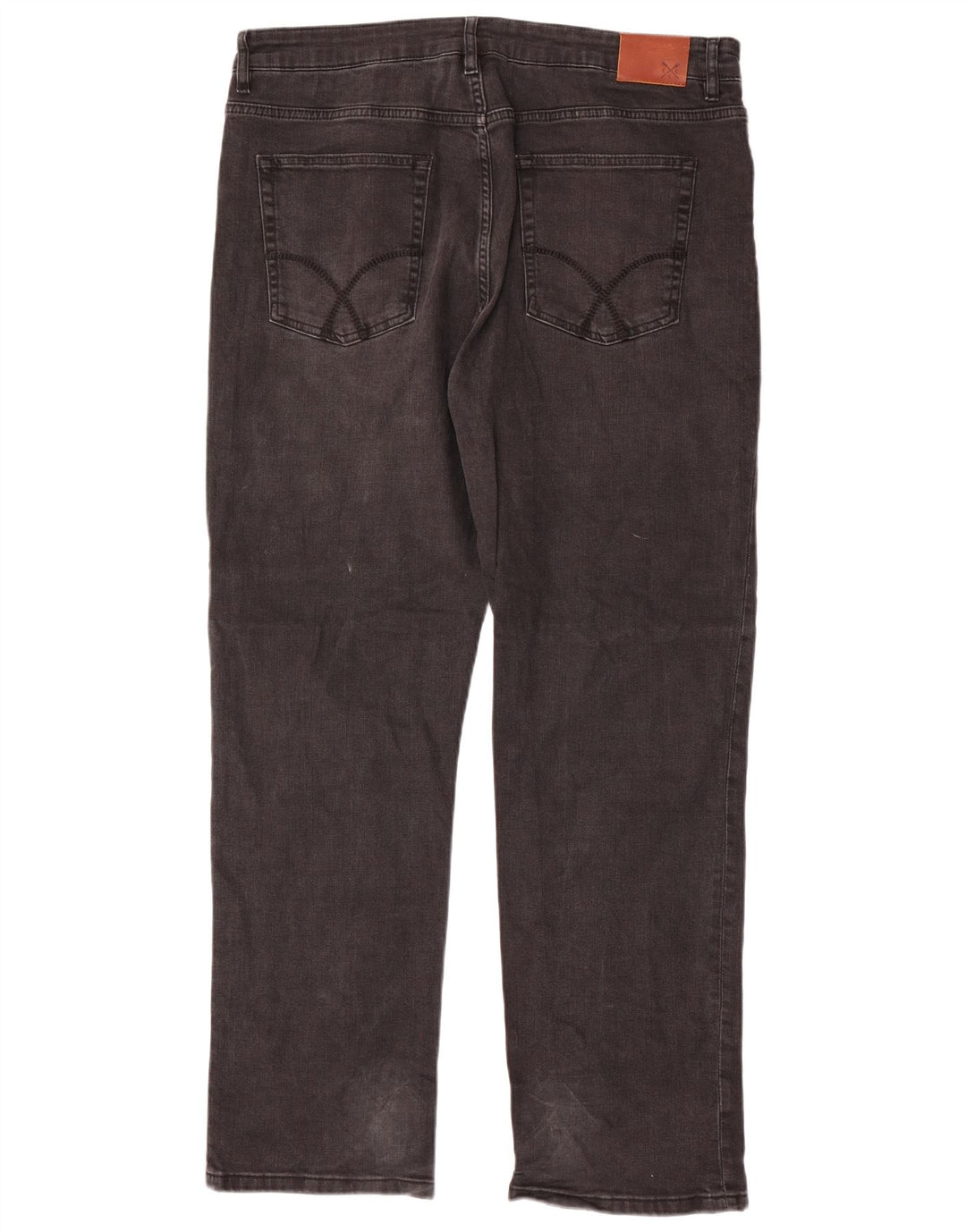 Crew Clothing Blugi drepti pentru bărbați W38 L32 bumbac gri