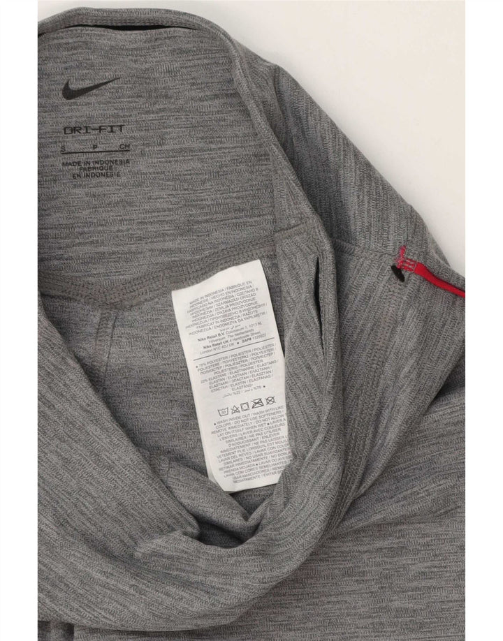Leggings cu grafice Nike Dri Fit pentru femei UK 10 Small Gri Poliester