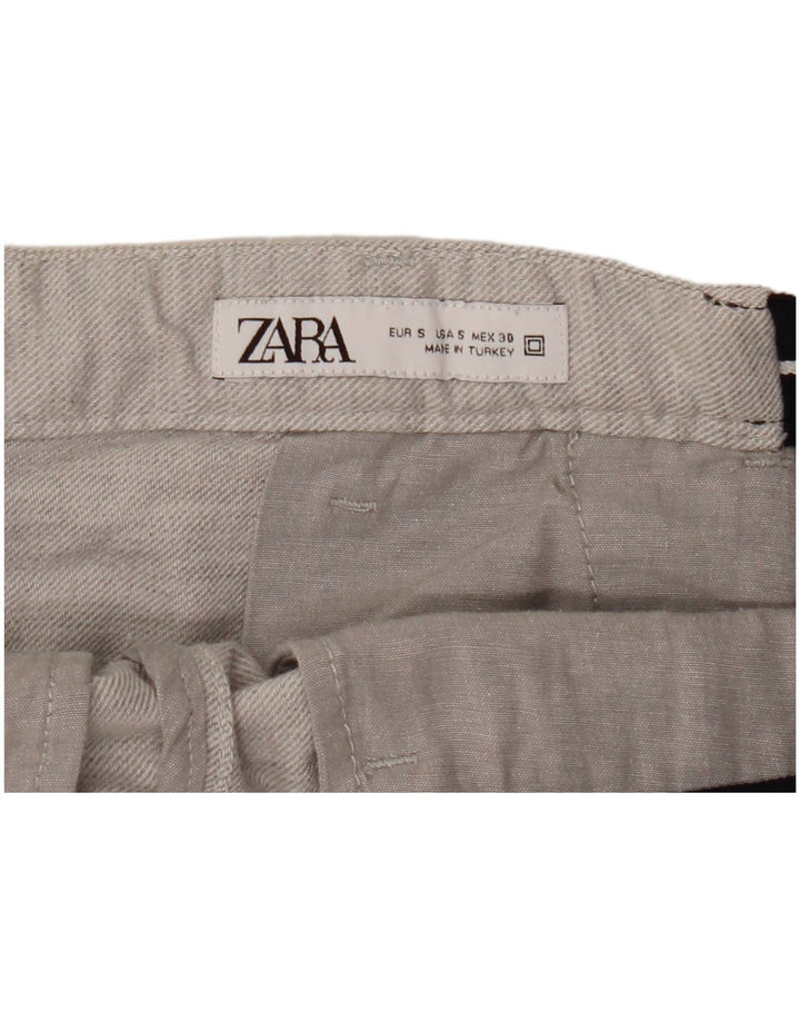 Pantaloni scurți chino pentru bărbați Zara mici W30 gri
