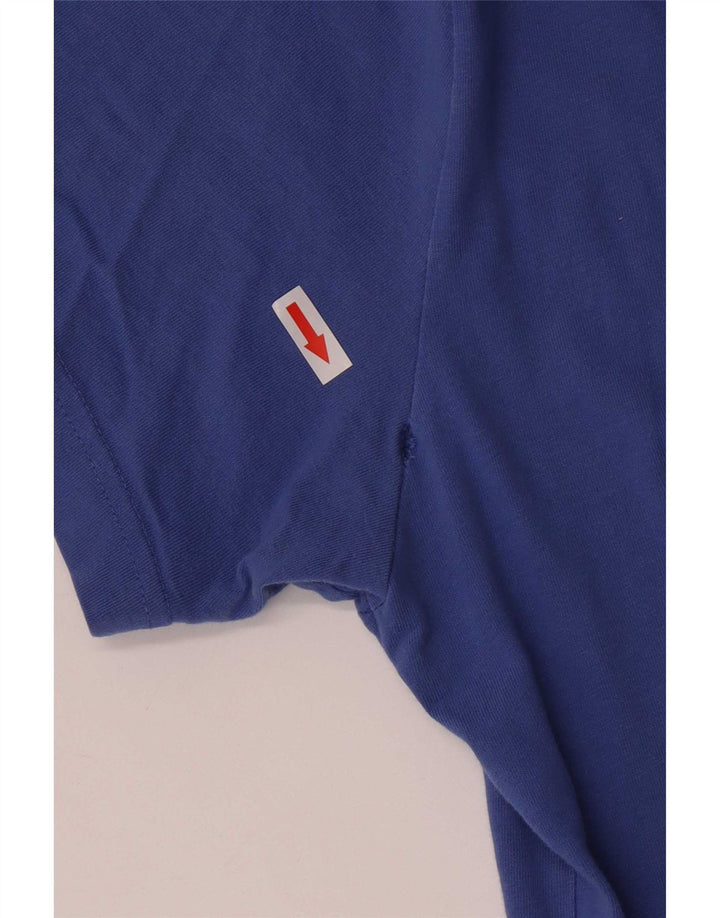 Tricou grafic Reebok pentru bărbați Top mediu albastru bumbac