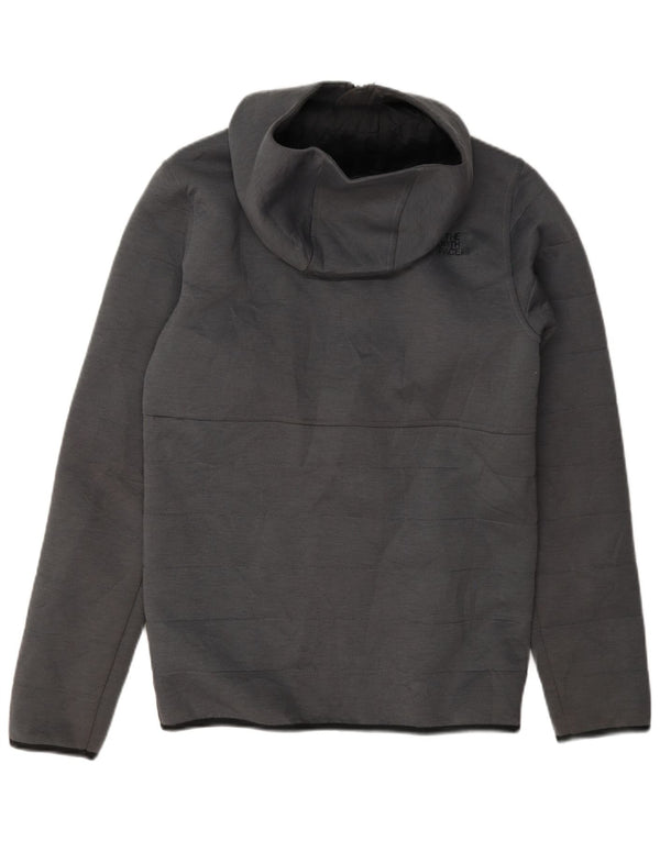 The North Face Mens Hooded Padded Jacket UK 34 XS Grey Polyester