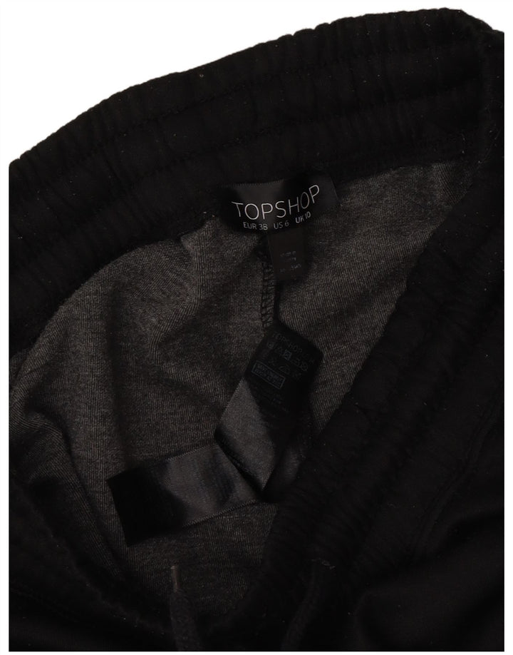 Pantaloni de trening Topshop pentru femei UK 10 Mici, negru, poliester color bloc