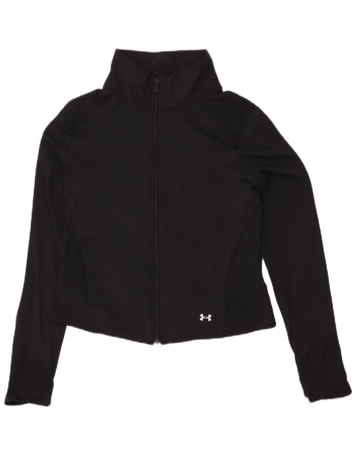 Jachetă de trening crop pentru femei UNDER ARMOUR UK 14, mare, negru, nailon