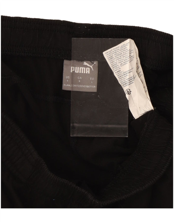 Pantaloni scurți sport grafic PUMA pentru bărbați, mari, negru, bumbac