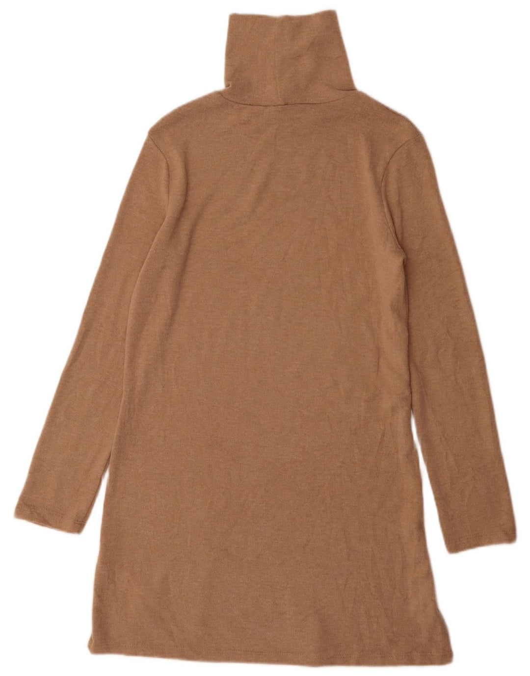 Rochie cu pulover cu gât rulat Zara pentru femei UK 8 Mic Maro Poliester