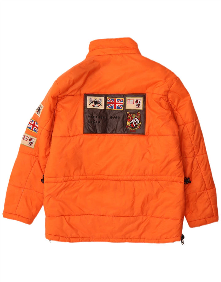 Jachetă de schi cu grafică Explorer pentru bărbați UK 40 Large Orange