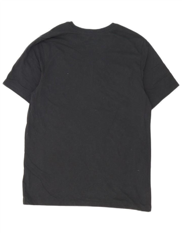 Tricou grafic Nike Dri Fit pentru bărbați Top mare din bumbac negru