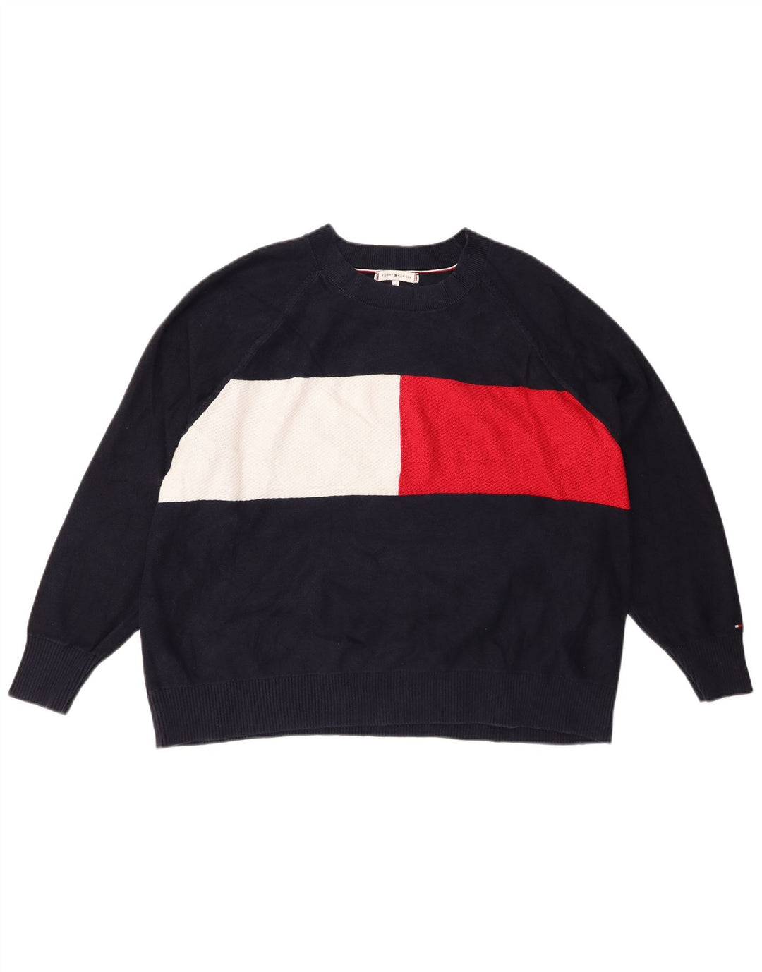 Pulover pentru femei TOMMY HILFIGER cu gât de barca IT 48 XL bleumarin