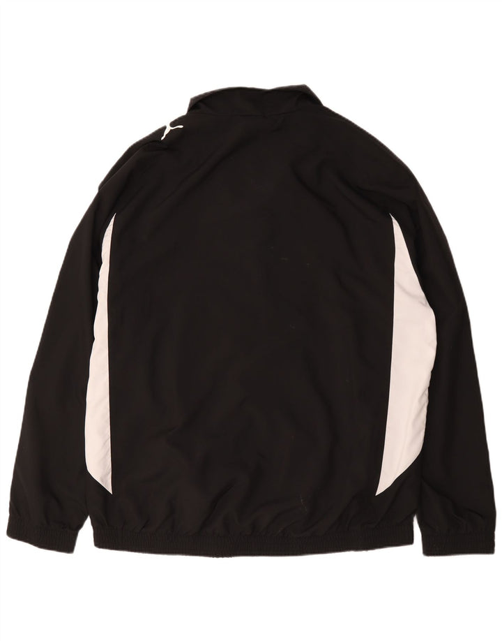Jachetă de trening pentru bărbați PUMA, XL, poliester color bloc negru