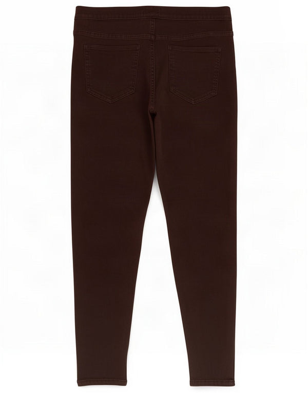 Marks & Spencer Blugi jegging pentru femei UK 14 Large W32 L26 Maro Bumbac