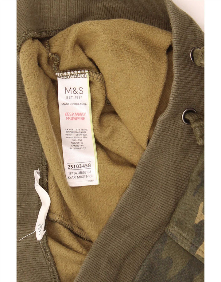 Marks & Spencer Băieți Trening Pantaloni Joggeri 12-13 Ani Kaki