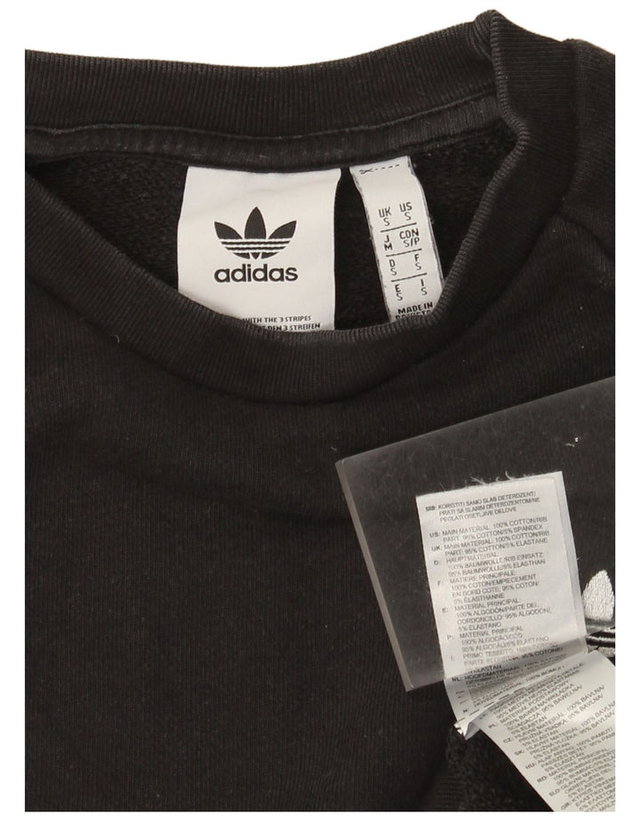 Hanorac pentru bărbați Adidas Jumper mic, negru, bumbac