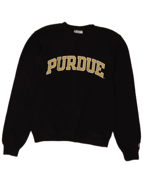 Pulover pentru bărbați Champion Purdue Graphic Sweatshirt XS Negru
