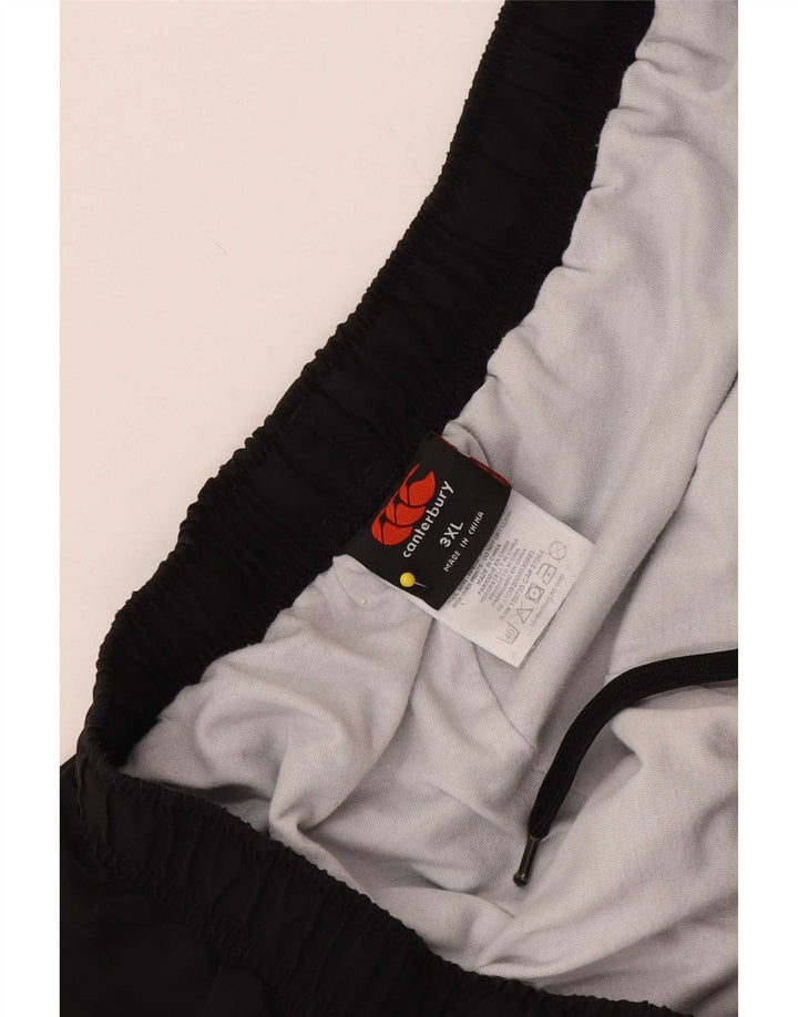 Pantaloni de trening Canterbury pentru bărbați, poliester negru 3XL